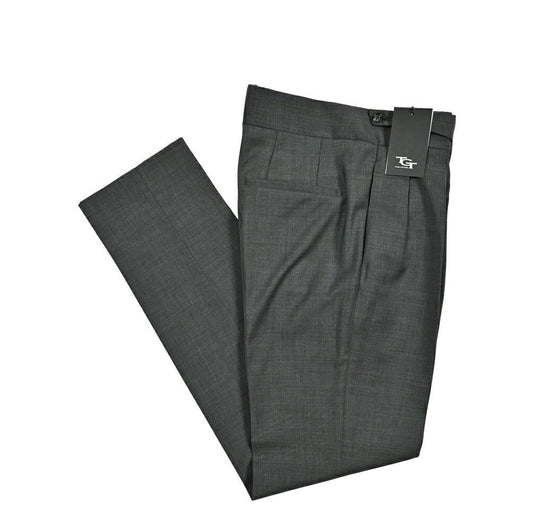 25SS TAGLIATORE ヴァージンウール100% ツータックベルトレススラックス / P - FRED24|416312|GUARDAROBA MILANO OFFICIAL STORE