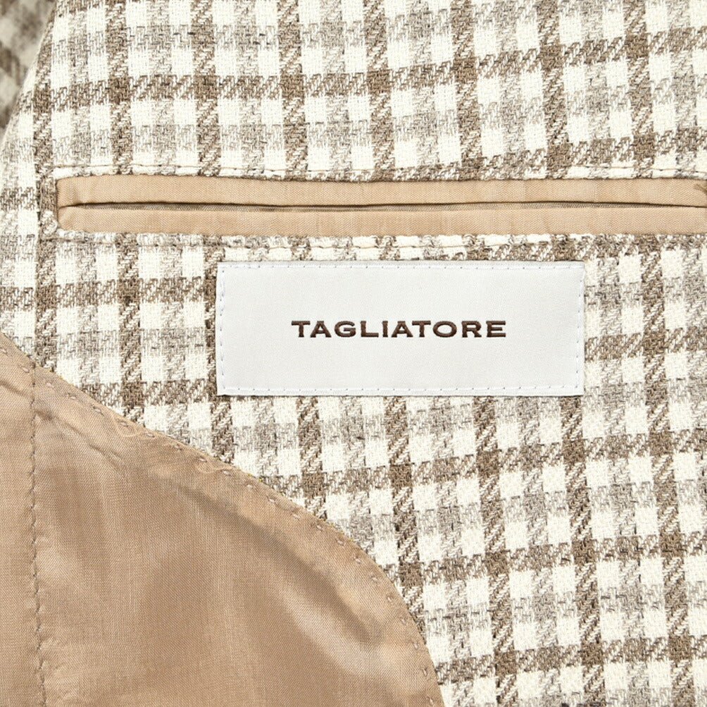 25SS TAGLIATORE リネンコットン 2Bシングルテーラードジャケット / 1SMD22K / Exclusive Garment|416251|GUARDAROBA MILANO OFFICIAL STORE