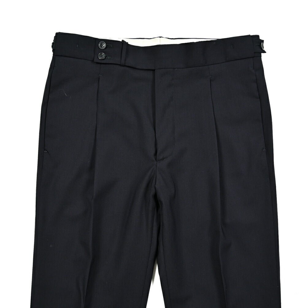25SS TAGLIATORE ストレッチウール ワンタックベルトレススラックス / P - BRANDON|416311|GUARDAROBA MILANO OFFICIAL STORE