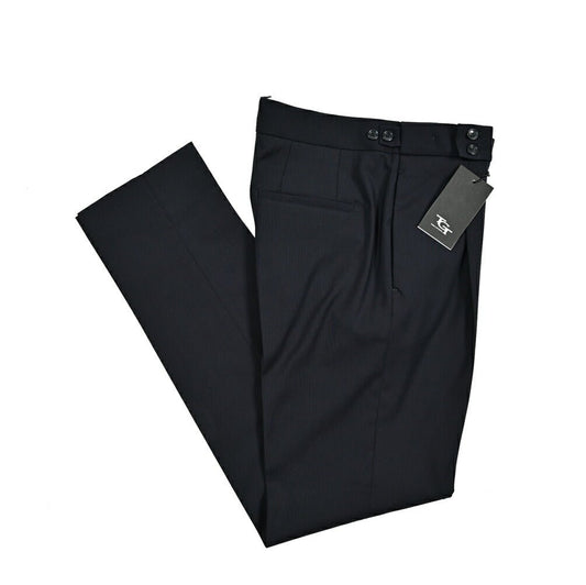 25SS TAGLIATORE ストレッチウール ワンタックベルトレススラックス / P - BRANDON|416311|GUARDAROBA MILANO OFFICIAL STORE