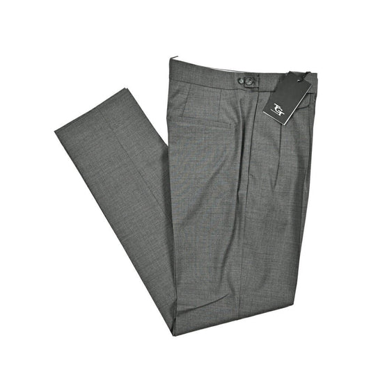 25SS TAGLIATORE ストレッチウール ツータックベルトレススラックス / P - PAVEL24|416316|GUARDAROBA MILANO OFFICIAL STORE