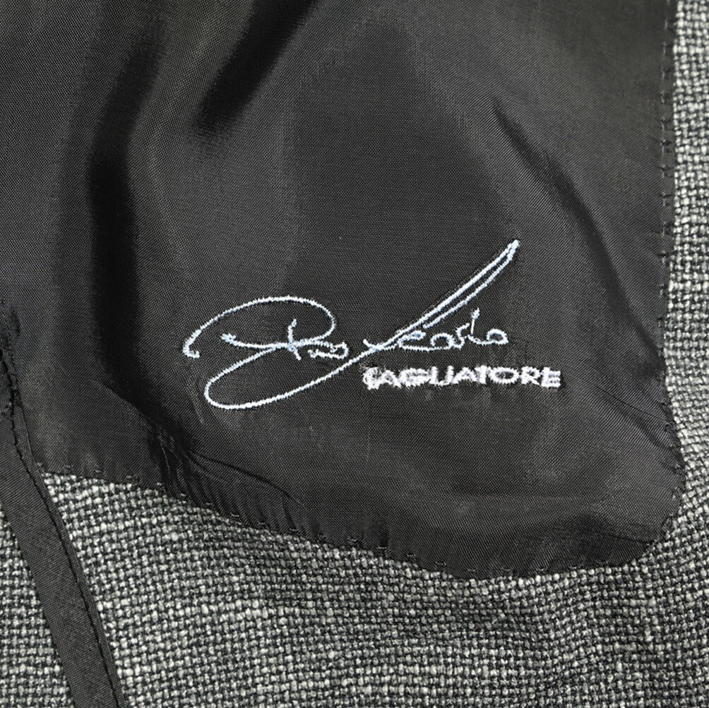 25SS TAGLIATORE PINO LERARIO ウールシルクコットン 6Bダブルワイドラペルテーラードジャケット / G - PL20K|416271|GUARDAROBA MILANO OFFICIAL STORE