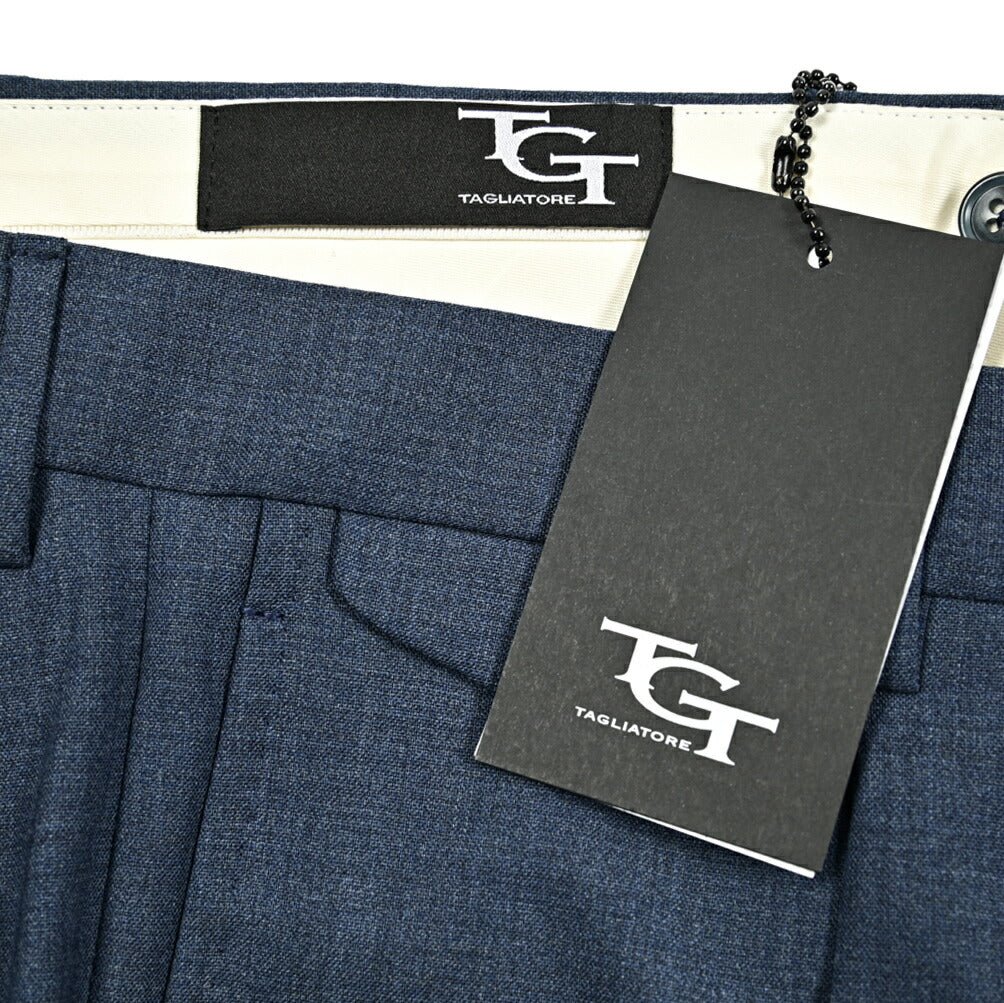 25SS TAGLIATORE ストレッチウール ワンタックスラックス / TAG11|416308|GUARDAROBA MILANO OFFICIAL STORE