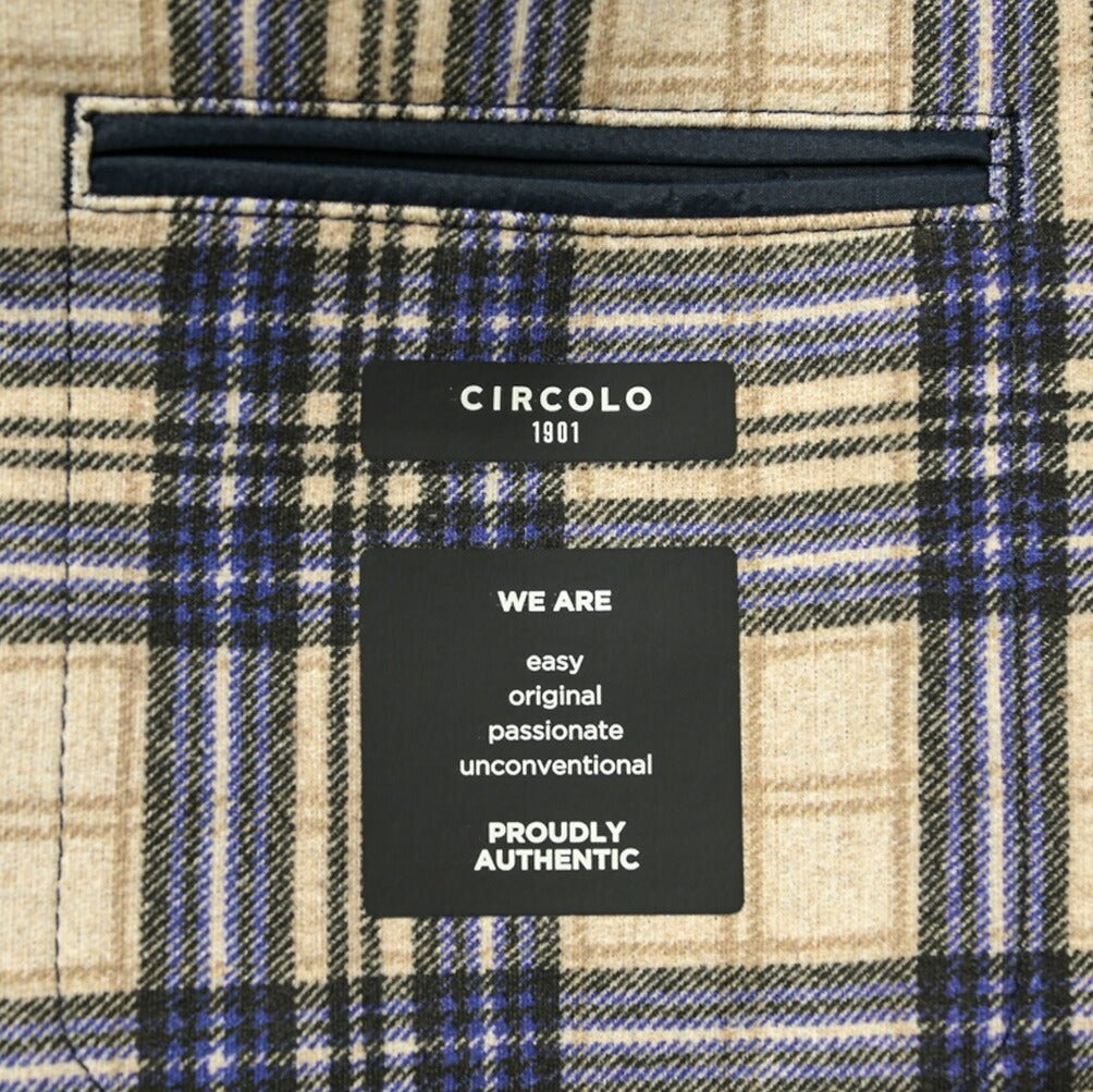 SALE|CIRCOLO 1901 コットンフリース 2Bシングルテーラードジャケット|408568 - 46|GUARDAROBA MILANO OFFICIAL STORE
