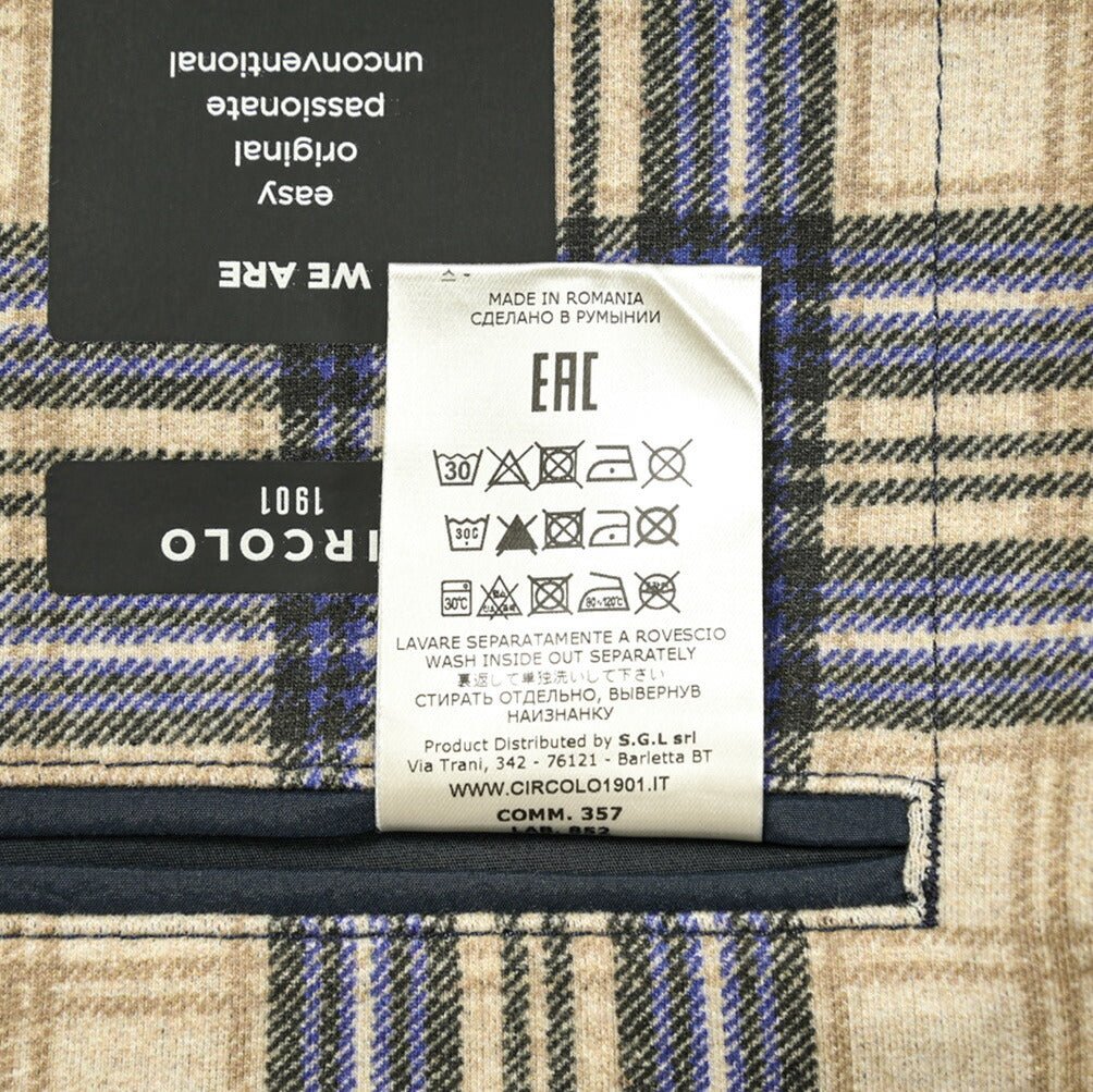 SALE|CIRCOLO 1901 コットンフリース 2Bシングルテーラードジャケット|408568 - 46|GUARDAROBA MILANO OFFICIAL STORE