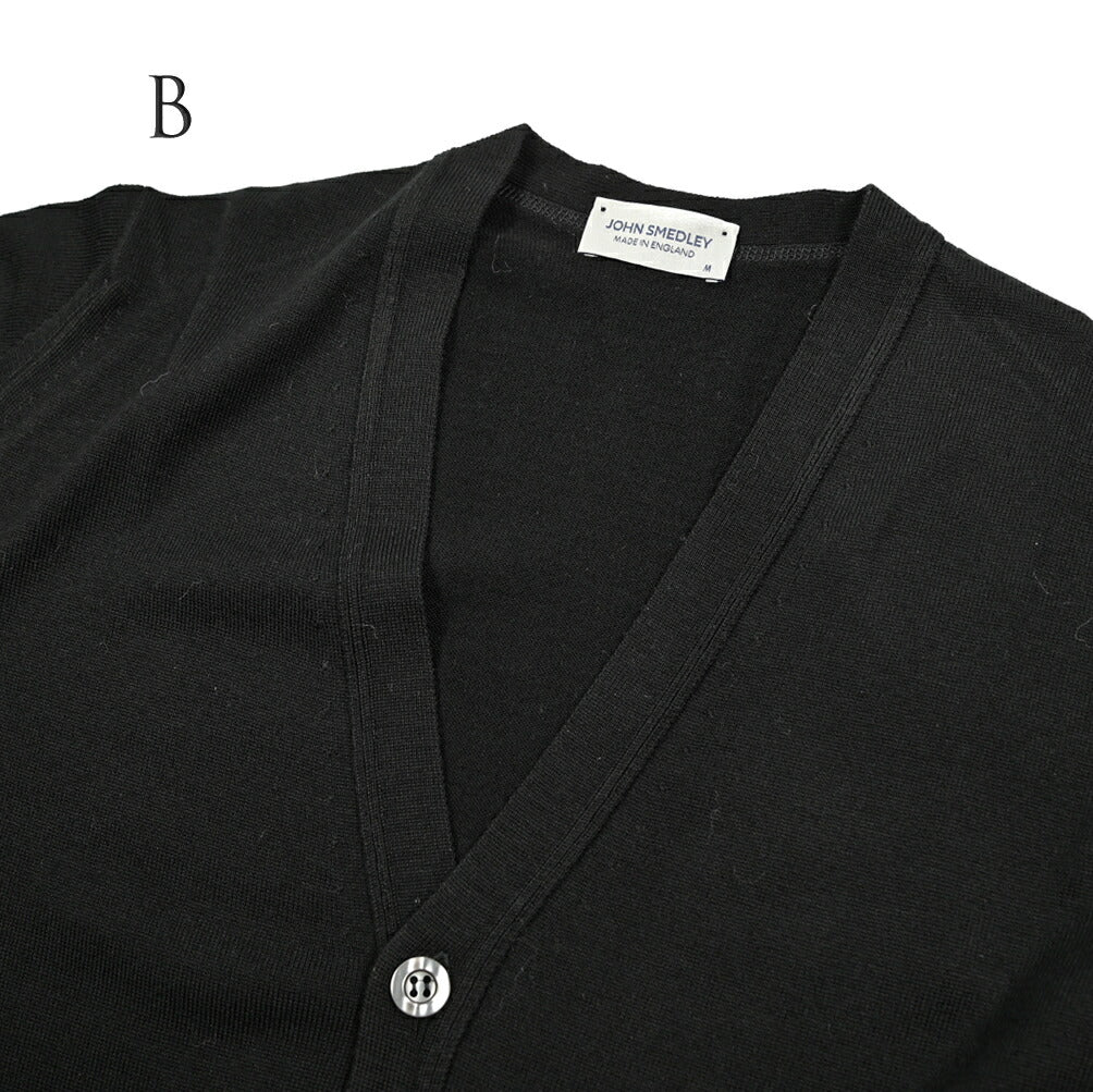 SALE|JOHN SMEDLEY "BURLEY" STANDARD FIT エクストラファインメリノウール100% ハイゲージニットカーディガン MADE IN ENGLAND|411242 - A - S|GUARDAROBA MILANO OFFICIAL STORE
