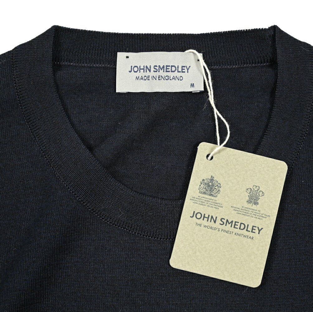 SALE|JOHN SMEDLEY "DARLEY" EASY FIT アングロインディアンガーゼ ハイゲージニットセーター MADE IN ENGLAND|411281 - S|GUARDAROBA MILANO OFFICIAL STORE