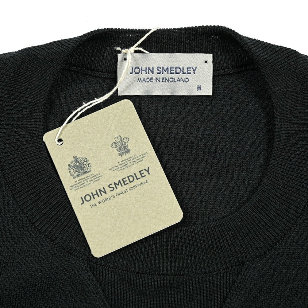 SALE|JOHN SMEDLEY "GONSON" エクストラファインメリノウール100% ダブルジャガードハイゲージニットセーター MADE IN ENGLAND|411290 - XS|GUARDAROBA MILANO OFFICIAL STORE