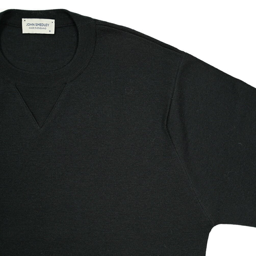 SALE|JOHN SMEDLEY "GONSON" エクストラファインメリノウール100% ダブルジャガードハイゲージニットセーター MADE IN ENGLAND|411290 - XS|GUARDAROBA MILANO OFFICIAL STORE