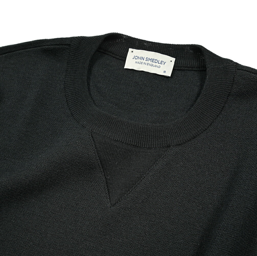 SALE|JOHN SMEDLEY "GONSON" エクストラファインメリノウール100% ダブルジャガードハイゲージニットセーター MADE IN ENGLAND|411290 - XS|GUARDAROBA MILANO OFFICIAL STORE