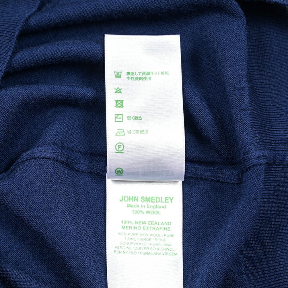 SALE|JOHN SMEDLEY "WAKEBRIDGE" EASY FIT エクストラファインメリノウール100% ラグランスリーブハイゲージニットセーター MADE IN ENGLAND|411272 - S|GUARDAROBA MILANO OFFICIAL STORE