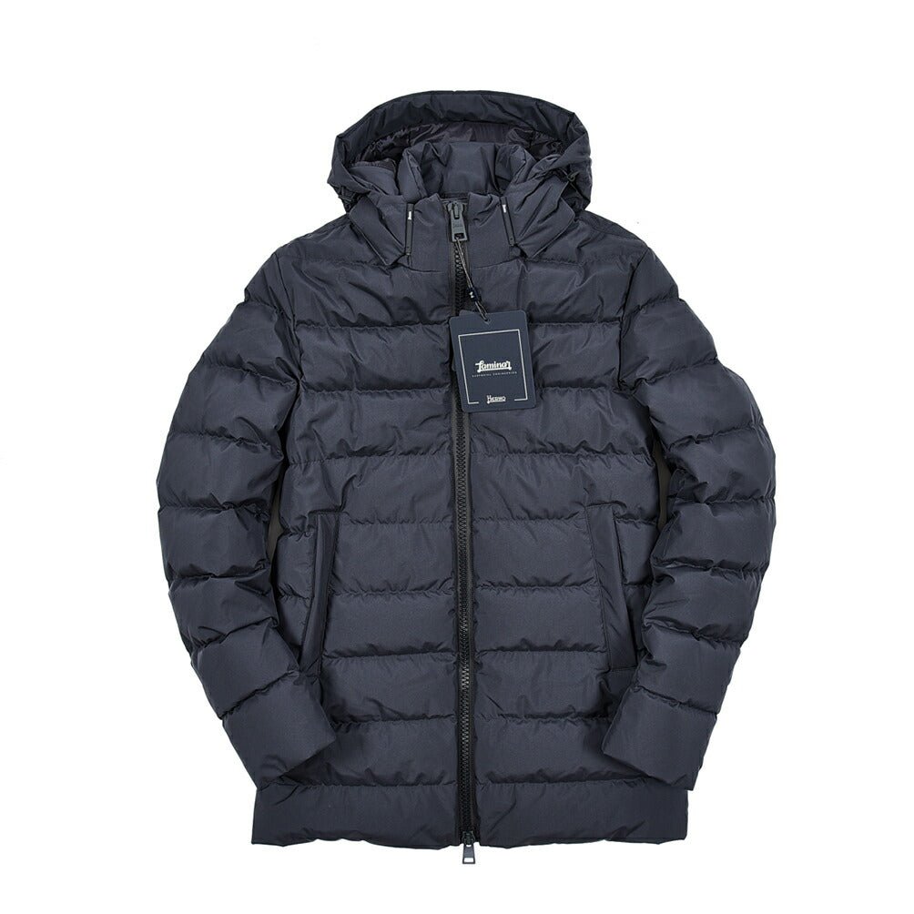 24-25AW HERNO Laminar ポリエステル100% フード付きダウンジャケット (GORE-TEX INFINIUM  WINDSTOPPER)