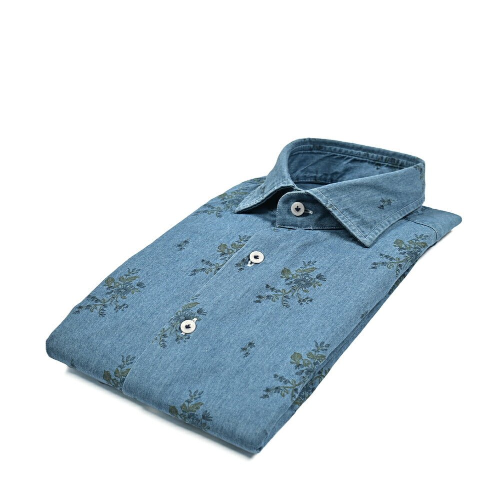 24 - 25AW ORIAN DENIM DIVISION コットン100% ホリゾンタルカラーデニムシャツ|GUARDAROBA MILANO OFFICIAL STORE