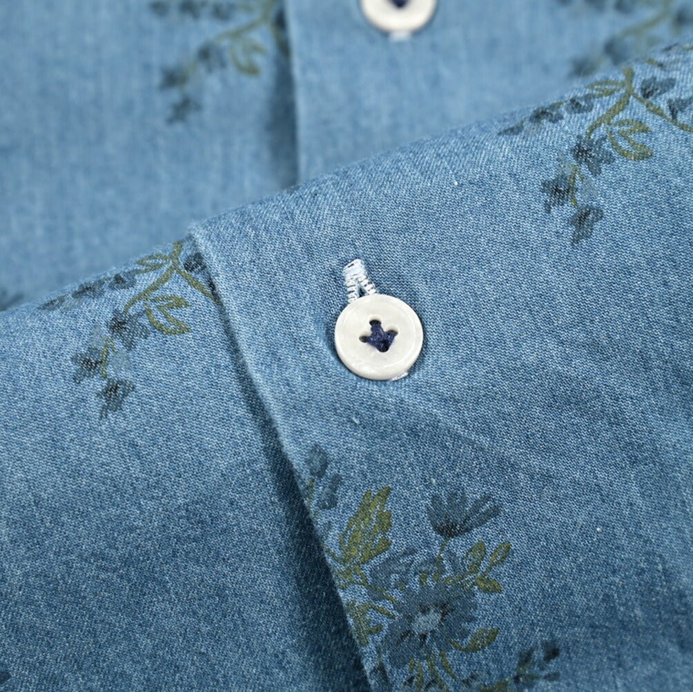 24 - 25AW ORIAN DENIM DIVISION コットン100% ホリゾンタルカラーデニムシャツ|GUARDAROBA MILANO OFFICIAL STORE