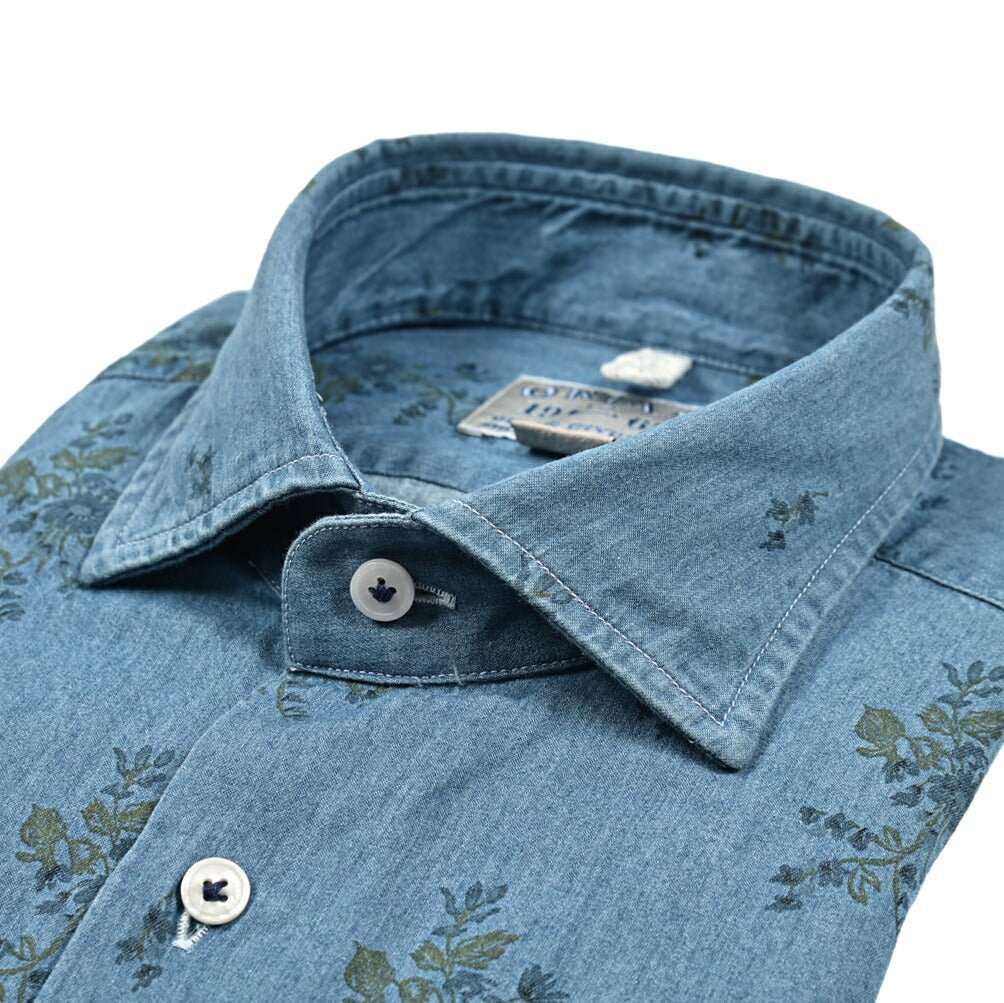 24 - 25AW ORIAN DENIM DIVISION コットン100% ホリゾンタルカラーデニムシャツ|GUARDAROBA MILANO OFFICIAL STORE