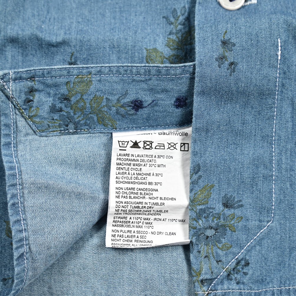 24 - 25AW ORIAN DENIM DIVISION コットン100% ホリゾンタルカラーデニムシャツ|GUARDAROBA MILANO OFFICIAL STORE