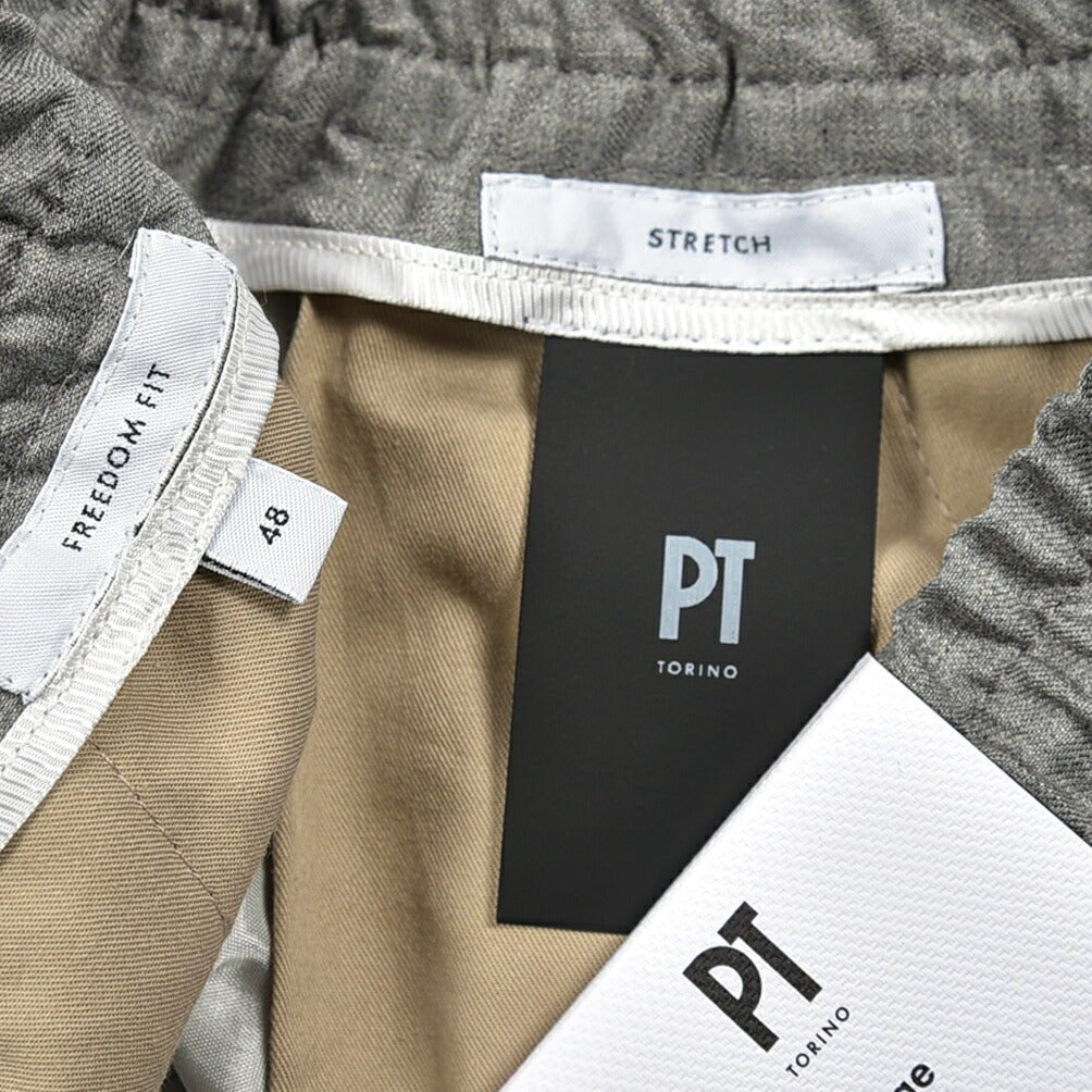 SALE|PT TORINO EDGE FREEDOM FIT ヴァージンウールレーヨン ドローコードイージースラックス / PT01|410345 - 48|GUARDAROBA MILANO OFFICIAL STORE