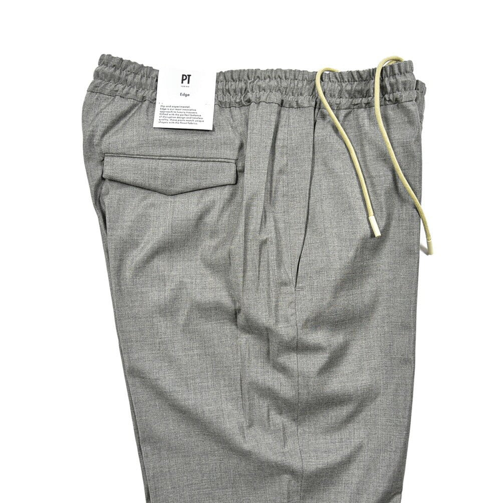 SALE|PT TORINO EDGE FREEDOM FIT ヴァージンウールレーヨン ドローコードイージースラックス / PT01|410345 - 48|GUARDAROBA MILANO OFFICIAL STORE