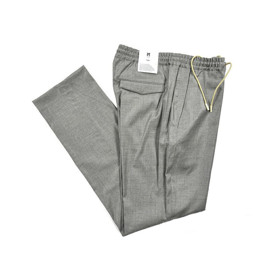 SALE|PT TORINO EDGE FREEDOM FIT ヴァージンウールレーヨン ドローコードイージースラックス / PT01|410345 - 48|GUARDAROBA MILANO OFFICIAL STORE