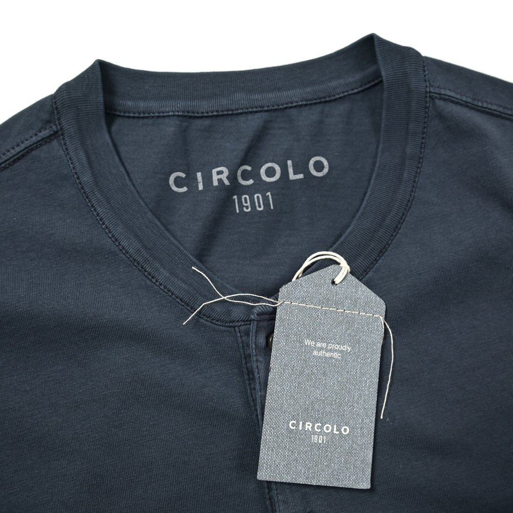 CIRCOLO 1901 コットンジャージー100% ヘンリーネックTシャツ|402223 - S|GUARDAROBA MILANO OFFICIAL STORE