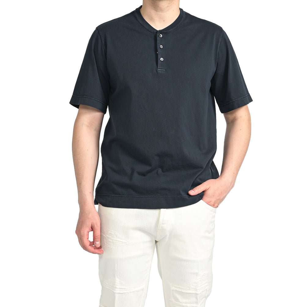 CIRCOLO 1901 コットンジャージー100% ヘンリーネックTシャツ|402223 - S|GUARDAROBA MILANO OFFICIAL STORE