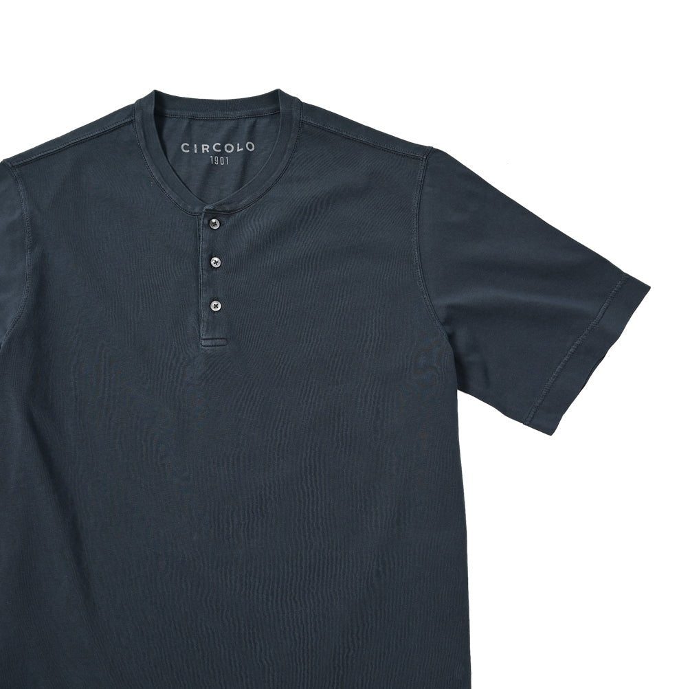 CIRCOLO 1901 コットンジャージー100% ヘンリーネックTシャツ|402223 - S|GUARDAROBA MILANO OFFICIAL STORE