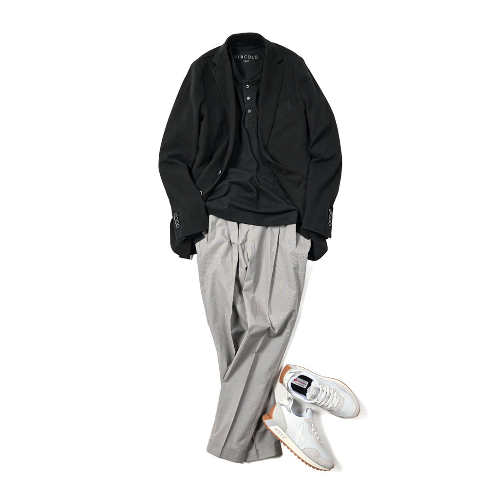 24SS CIRCOLO 1901 コットンジャージー100% ヘンリーネックTシャツ|GUARDAROBA MILANO OFFICIAL STORE
