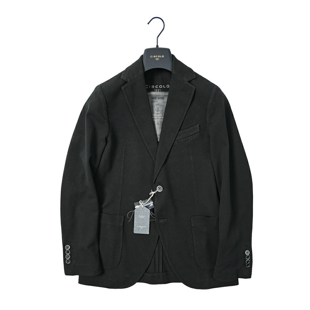 24SS CIRCOLO 1901 ストレッチコットンジャージー 2Bシングルイージージャケット|GUARDAROBA MILANO OFFICIAL STORE