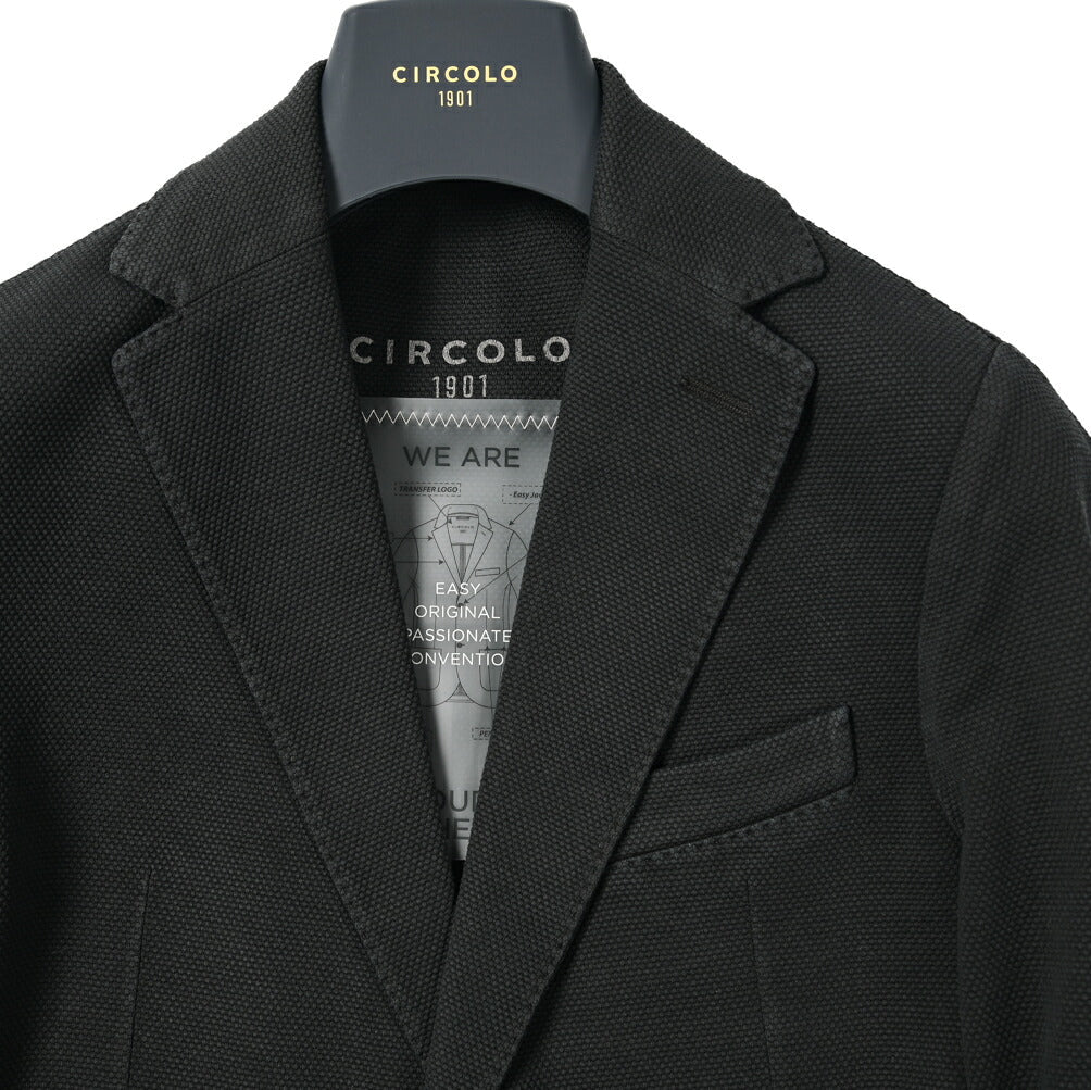 24SS CIRCOLO 1901 ストレッチコットンジャージー 2Bシングルイージージャケット|GUARDAROBA MILANO OFFICIAL STORE