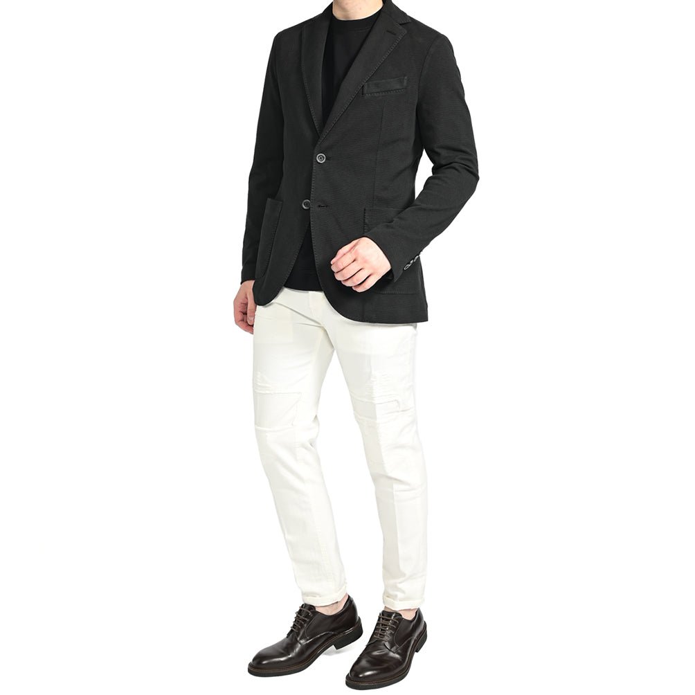 24SS CIRCOLO 1901 ストレッチコットンジャージー 2Bシングルイージージャケット|GUARDAROBA MILANO OFFICIAL STORE