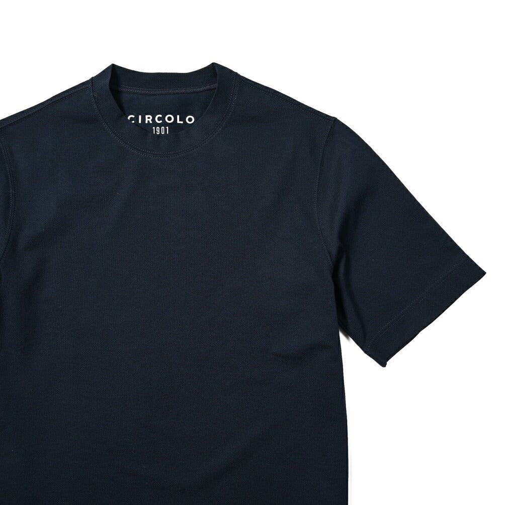 CIRCOLO 1901 ストレッチコットンジャージー クルーネック半袖Tシャツ|400699 - A - S|GUARDAROBA MILANO OFFICIAL STORE
