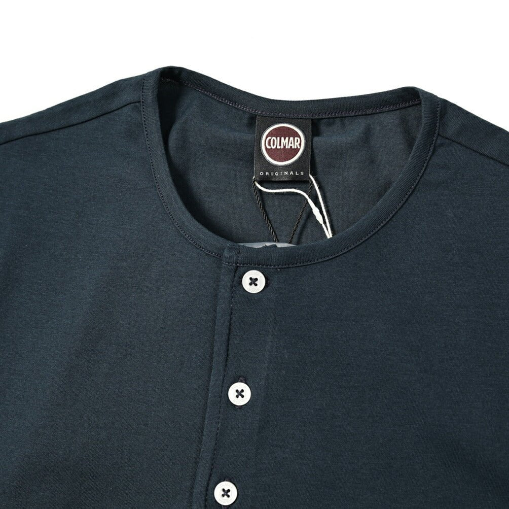 24SS COLMAR ORGINALS コットン100% ヘンリーネック半袖Tシャツ|GUARDAROBA MILANO OFFICIAL STORE