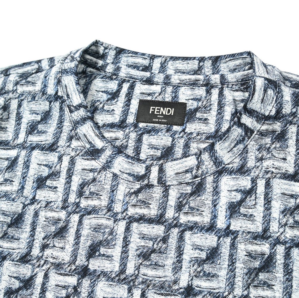 FENDI コットン100%クルーネック半袖Tシャツ|401710 - S|GUARDAROBA MILANO OFFICIAL STORE