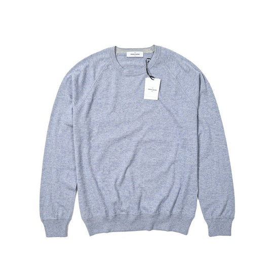 SALE|GRAN SASSO コットンカシミヤ クルーネックラグランニットセーター / SLOWEAR|404310 - 46|GUARDAROBA MILANO OFFICIAL STORE