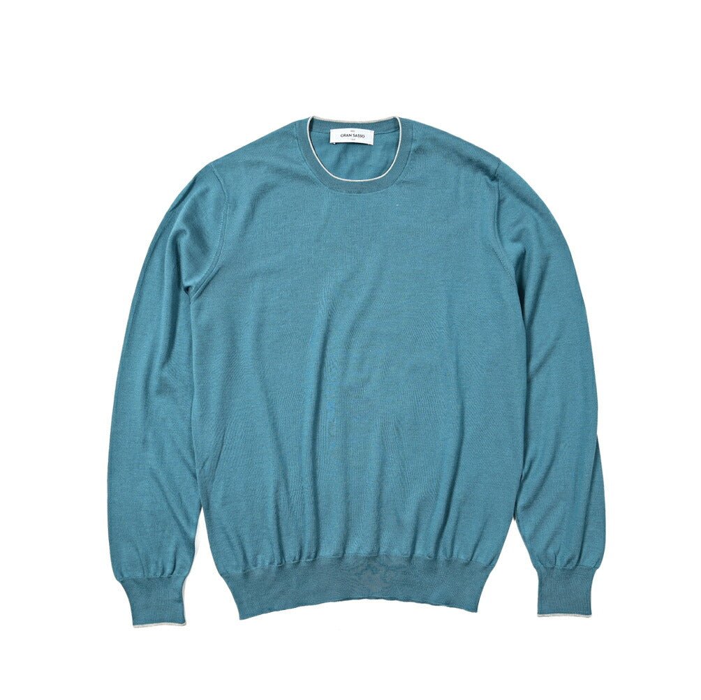 SALE|GRAN SASSO シルクコットン クルーネックサマーニットセーター / SLOWEAR|404300 - 50|GUARDAROBA MILANO OFFICIAL STORE