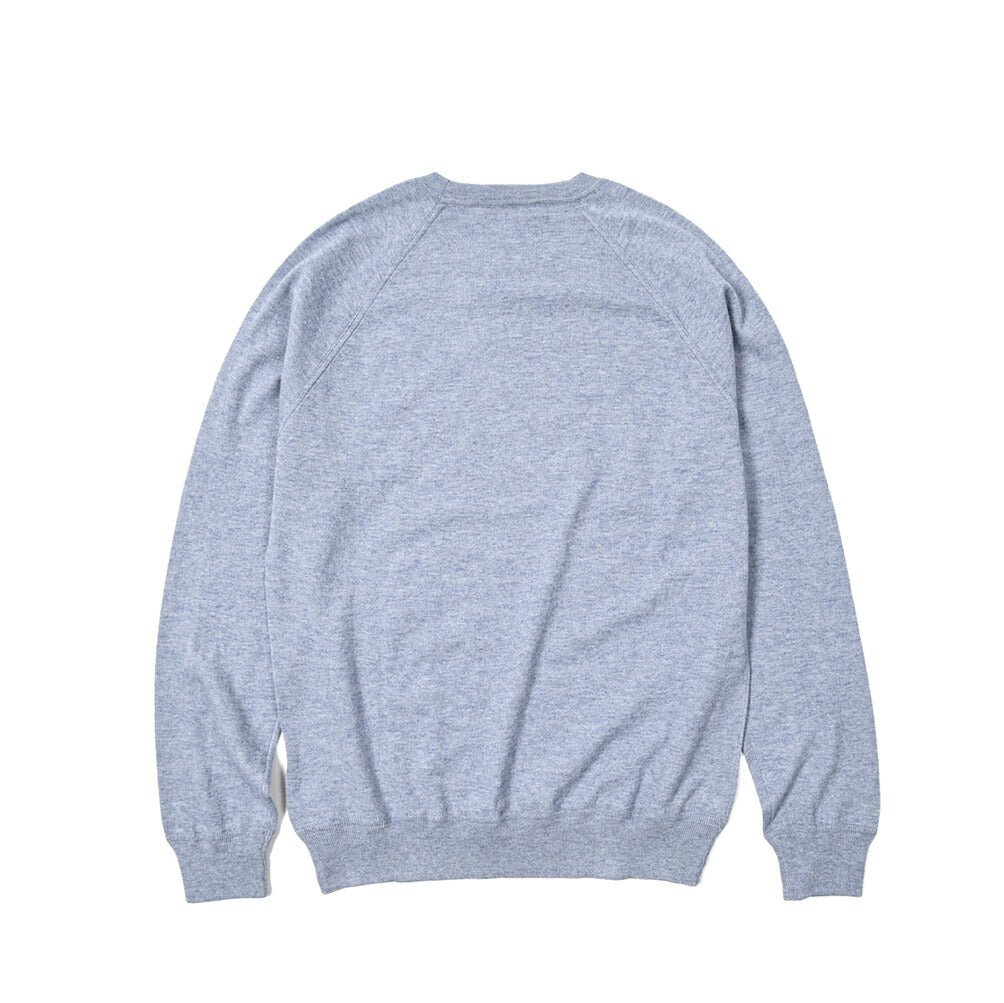 SALE|GRAN SASSO コットンカシミヤ クルーネックラグランニットセーター / SLOWEAR|404310 - 46|GUARDAROBA MILANO OFFICIAL STORE