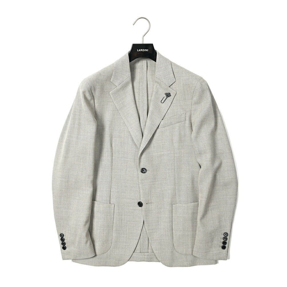 24SS LARDINI easy wear サマーウール 100% 2Bシングルテーラードジャケット