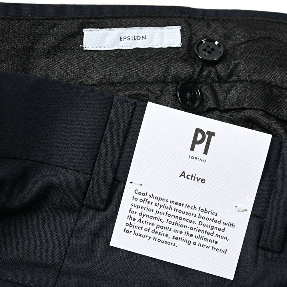 SALE|PT TORINO ACTIVE EPSILON 高機能ストレッチウール 裾ジップジョガースラックス / PT01 KULT|405291 - A - 48|GUARDAROBA MILANO OFFICIAL STORE