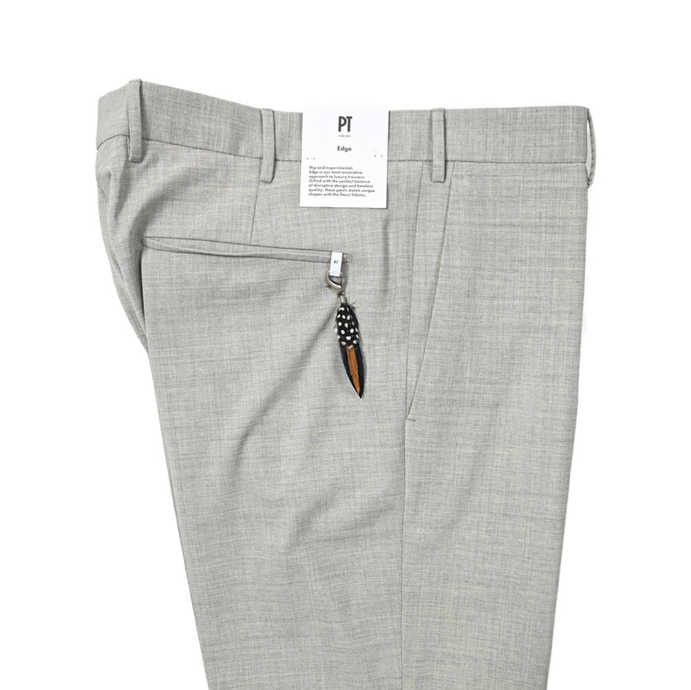 SALE|PT TORINO EDGE DIECI ストレッチウール ノータックテーパードスラックス / PT01|405331 - A - 44|GUARDAROBA MILANO OFFICIAL STORE