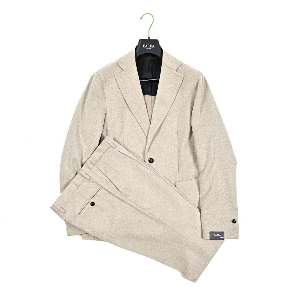 25 - 26AW BARBA カシミヤ100% 2Bシングル テーラードスーツ / EASY J MONO|427476-48|GUARDAROBA MILANO OFFICIAL STORE