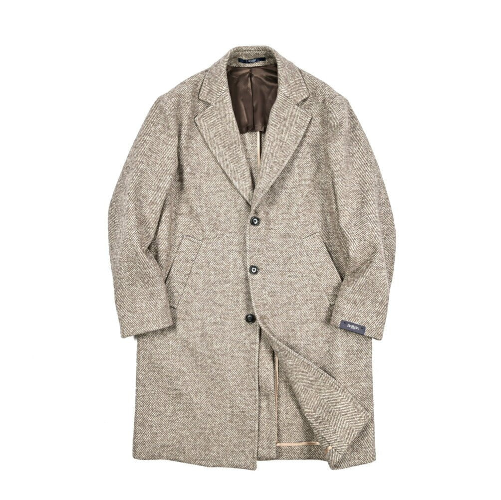 25 - 26AW BARBA ヴァージンウール100% 3Bシングルチェスターコート / COAT CKOBE|427514-46|GUARDAROBA MILANO OFFICIAL STORE