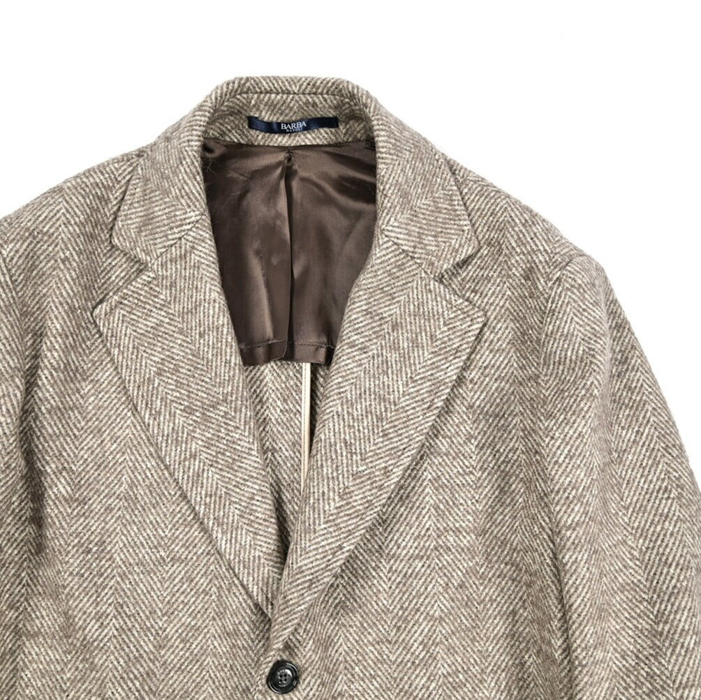 25 - 26AW BARBA ヴァージンウール100% 3Bシングルチェスターコート / COAT CKOBE|427514-46|GUARDAROBA MILANO OFFICIAL STORE