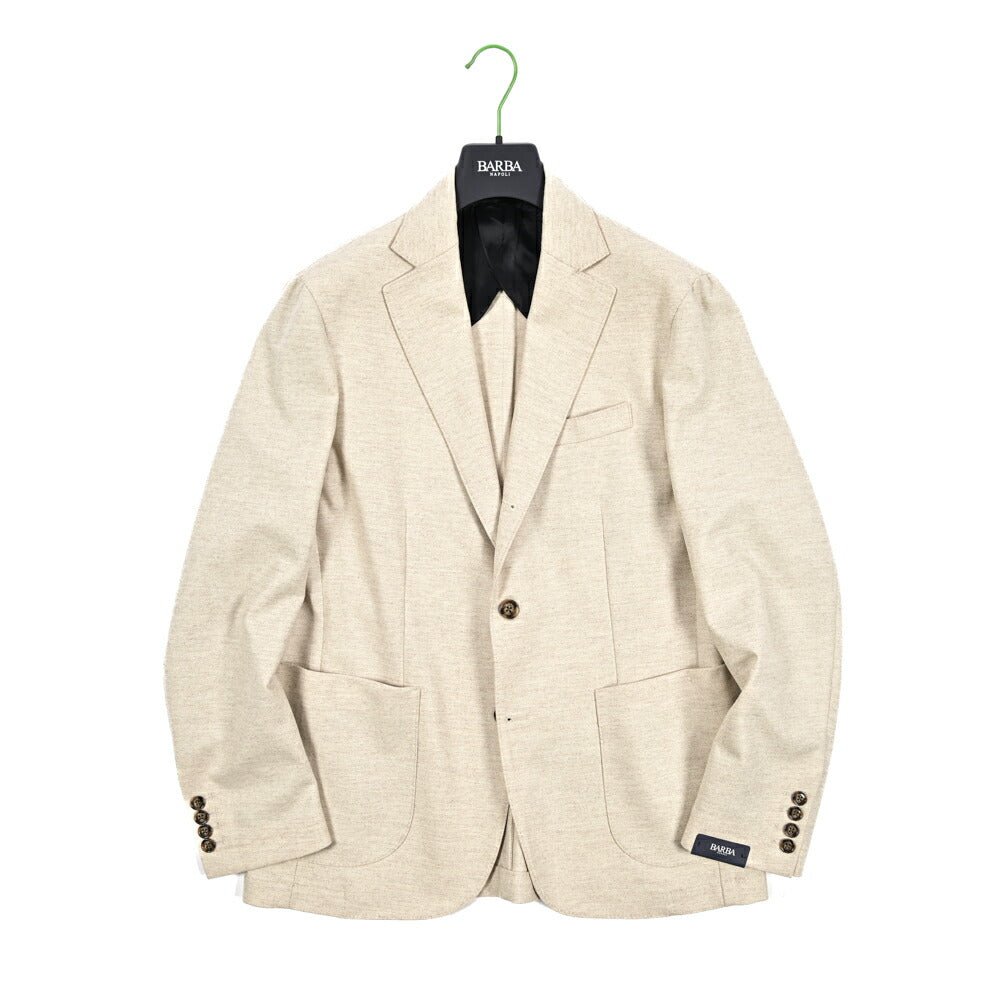 25 - 26AW BARBA ヴァージンウール100% 段返り3Bシングルテーラードジャケット / JACKET JIMMY|427496-44|GUARDAROBA MILANO OFFICIAL STORE