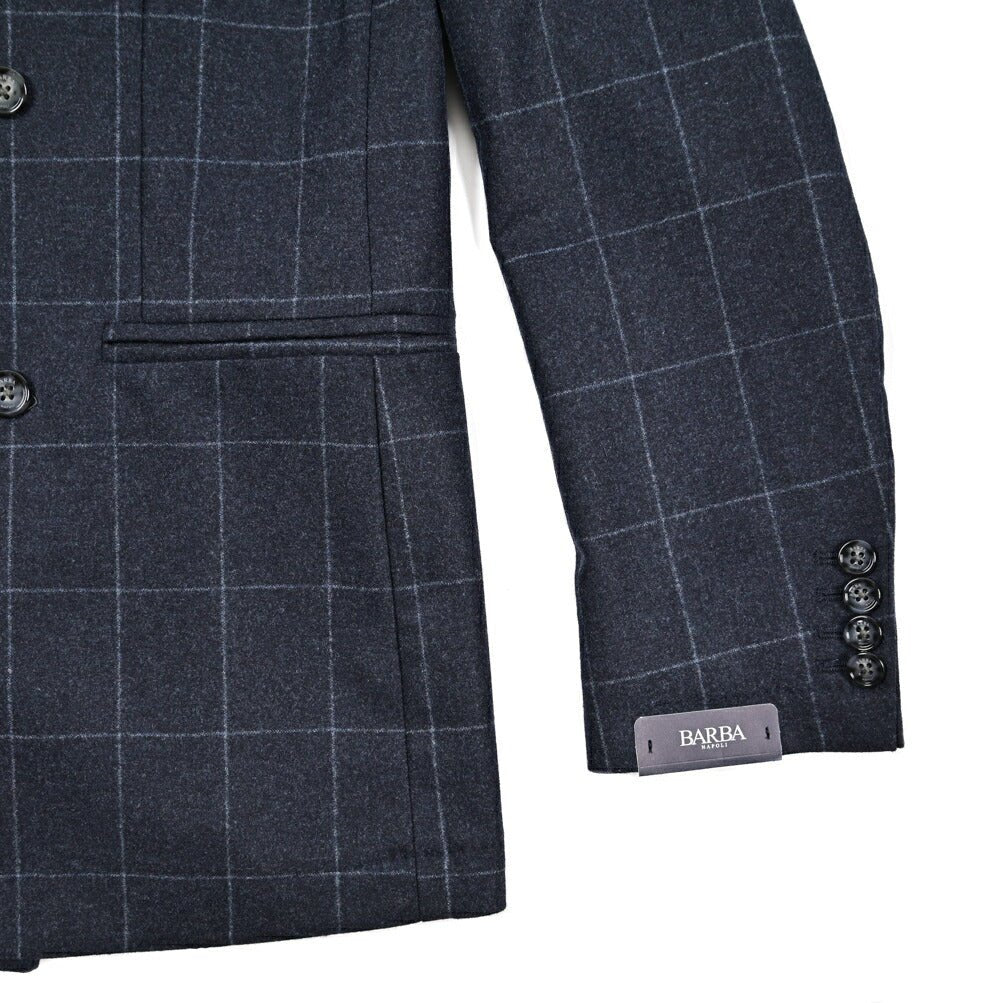 25 - 26AW BARBA ヴァージンウール100% 6Bダブルテーラードスーツ / SUIT SDP|427480-48|GUARDAROBA MILANO OFFICIAL STORE