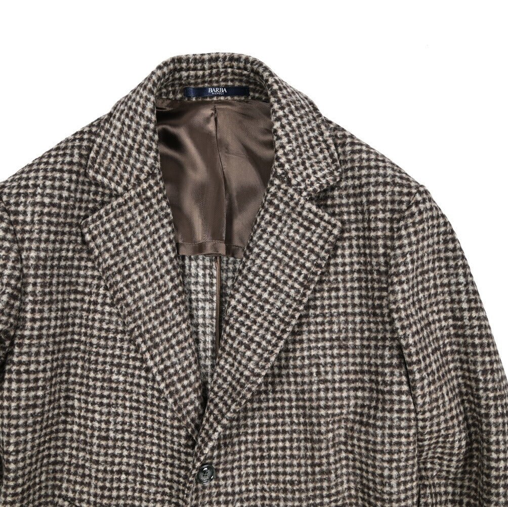 25 - 26AW BARBA アルパカウール 3Bシングル チェスターコート / COAT CKOBE|427505-44|GUARDAROBA MILANO OFFICIAL STORE