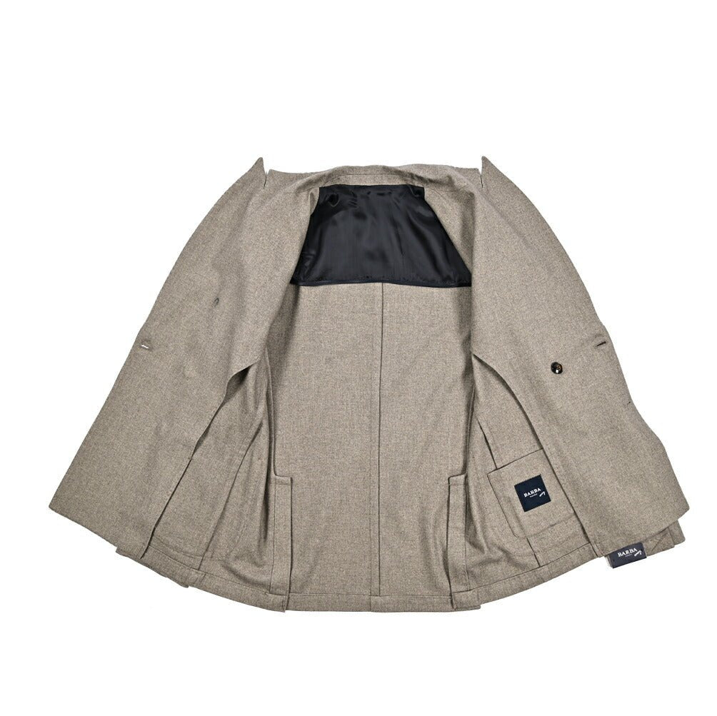 25 - 26AW BARBA コットン混ウール 4Bダブルテーラードジャケット / EASY DP|427518-44|GUARDAROBA MILANO OFFICIAL STORE