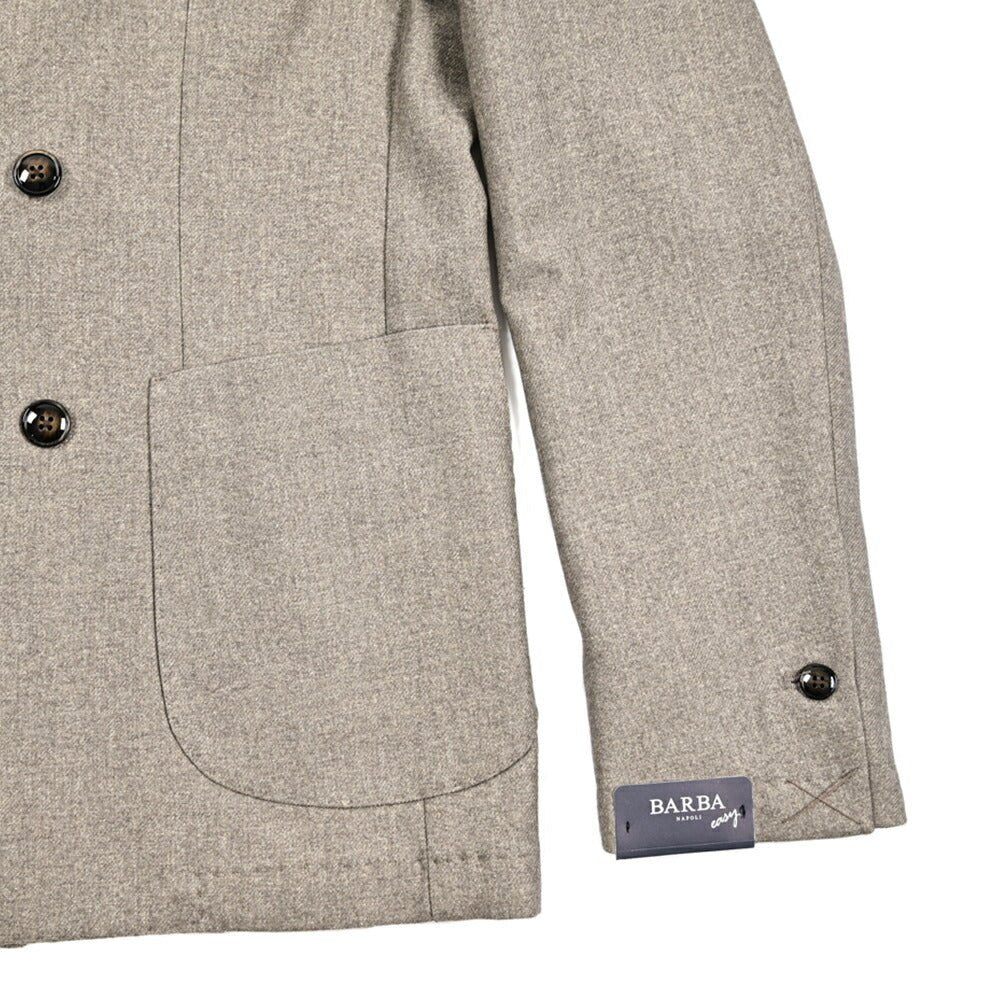 25 - 26AW BARBA コットン混ウール 4Bダブルテーラードジャケット / EASY DP|427518-44|GUARDAROBA MILANO OFFICIAL STORE
