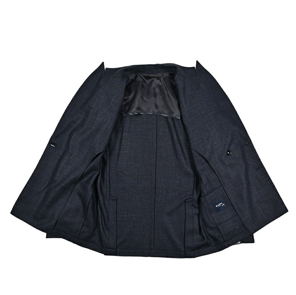 25 - 26AW BARBA シルク混ヴァージンウール 4Bダブル テーラードジャケット / EASY DP|427549-44|GUARDAROBA MILANO OFFICIAL STORE