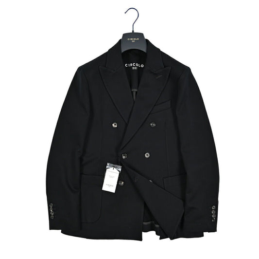 25 - 26AW CIRCOLO 1901 コットンジャージー 6Bダブルテーラードジャケット (セットアップ対応)|425709 - 44|GUARDAROBA MILANO OFFICIAL STORE