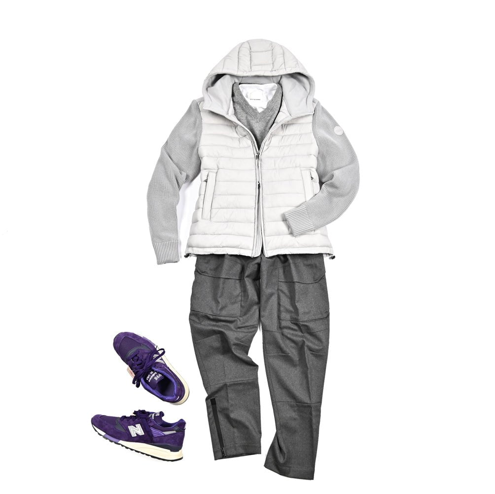 25 - 26AW COLMAR ORIGINALS 異素材コンビ 中綿フーディーブルゾン|426085 - 46|GUARDAROBA MILANO OFFICIAL STORE